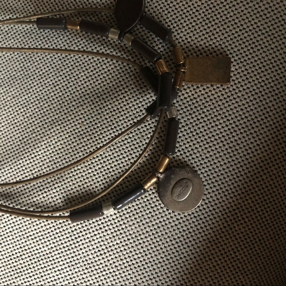 Chico’s multi strand choker statement necklace multi layer beaded - Picture 7 of 10